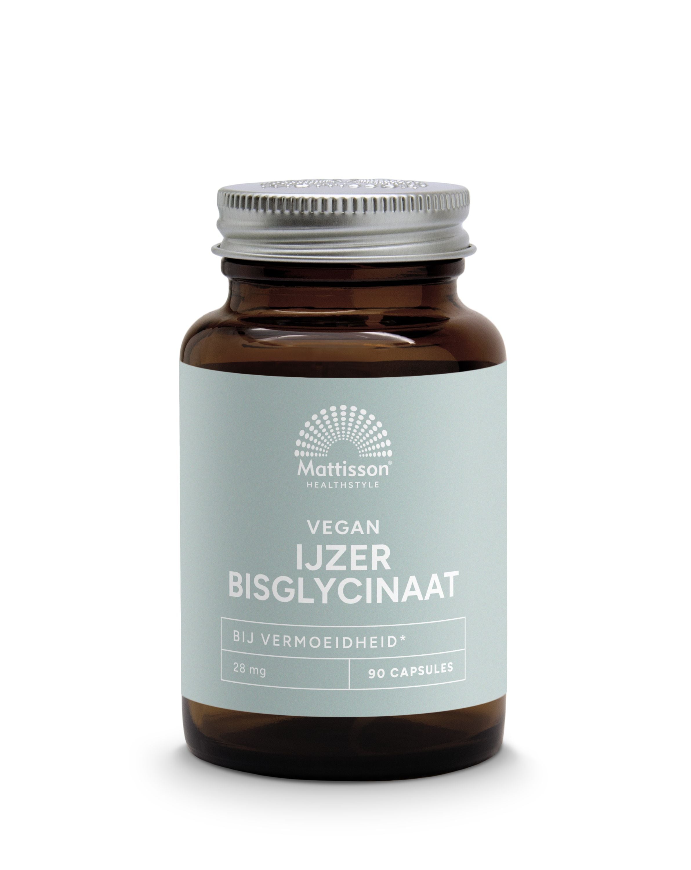 Mattisson Vegan ijzer bisglycinaat 28mg 90 Vegetarische capsules