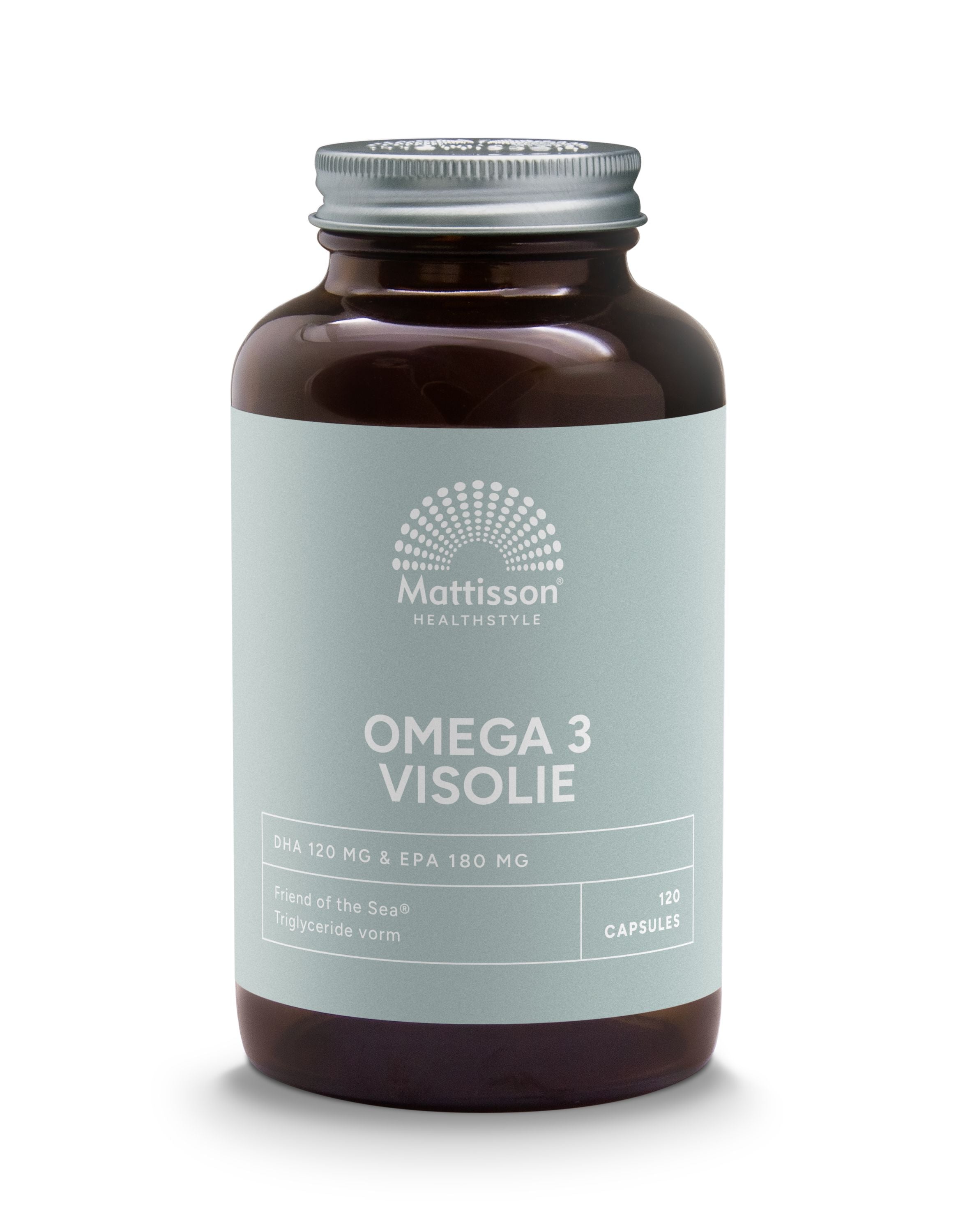 Mattisson FOS omega 3 visolie EPA 18% / DHA 12% 120 Capsules