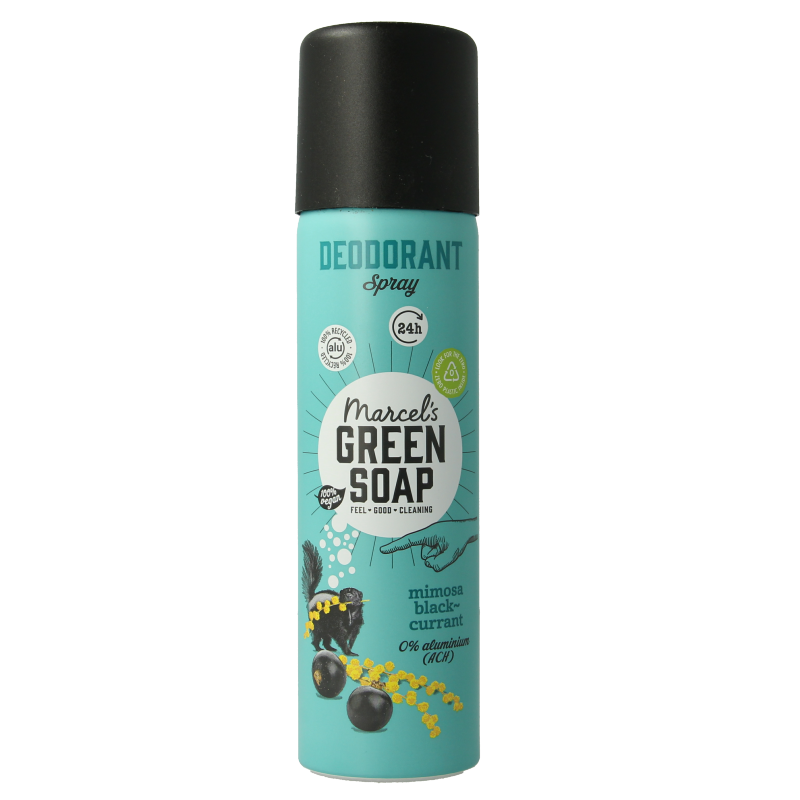 Marcel's Green Soap Deospray mimosa black currant 150 Milliliter