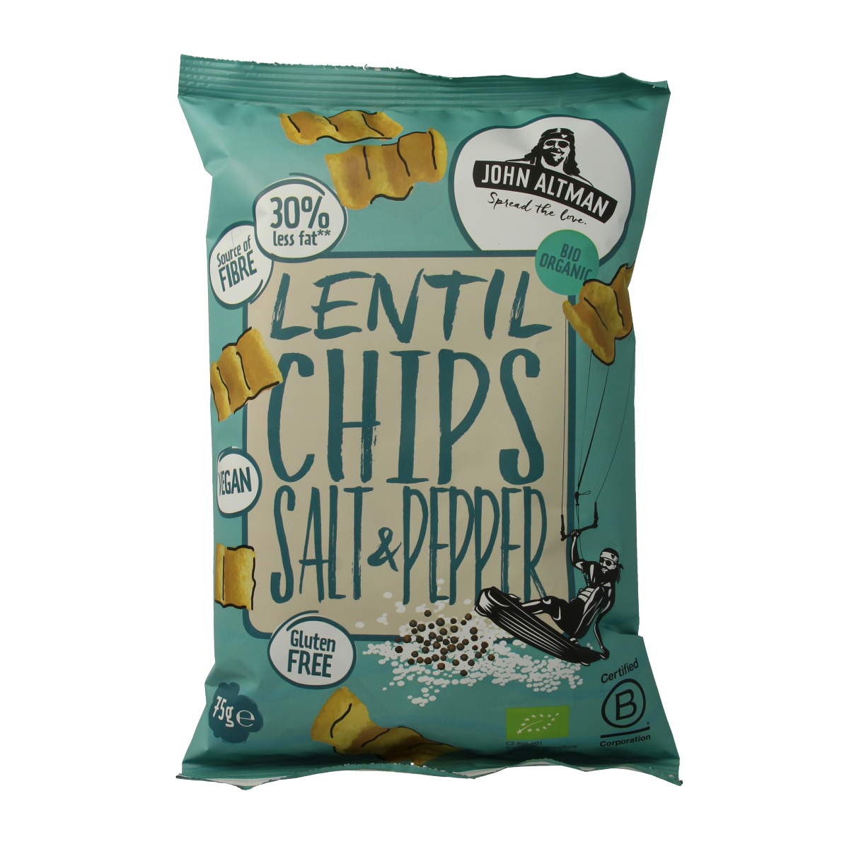 John Altman Linzen chips salt & pepper bio 75.00 Gram