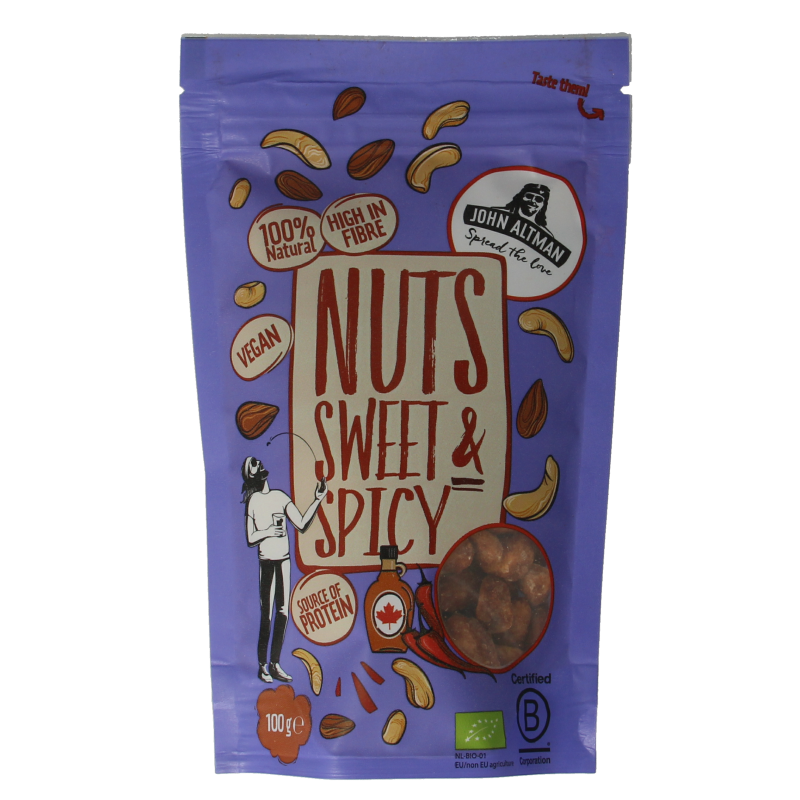 John Altman Mixed nuts sweet & spicy bio 100 Gram
