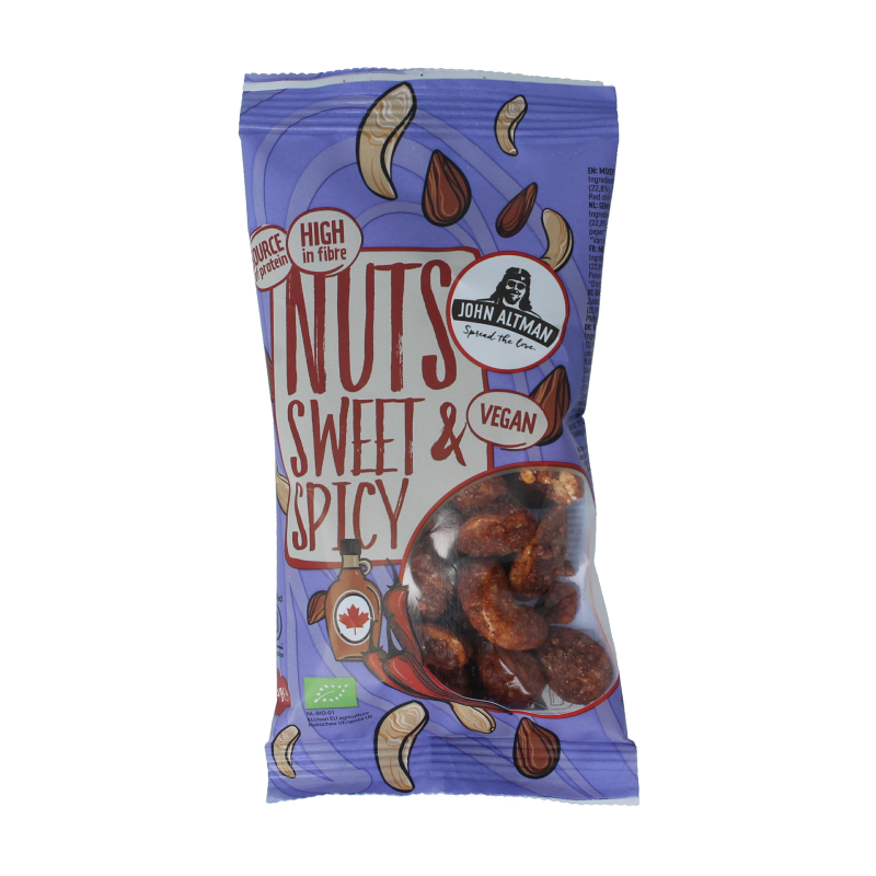 John Altman Mixed nuts maple & chili bio 45 Gram