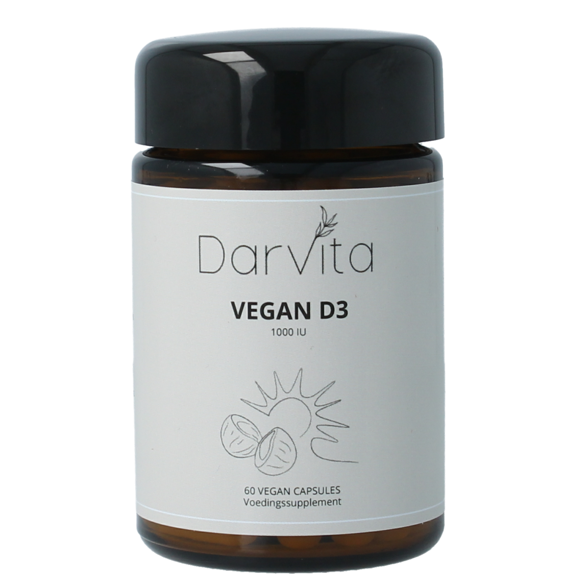 Darvita D3 1000 IU MCT-poeder (kokos) 60.00 Vegetarische capsules