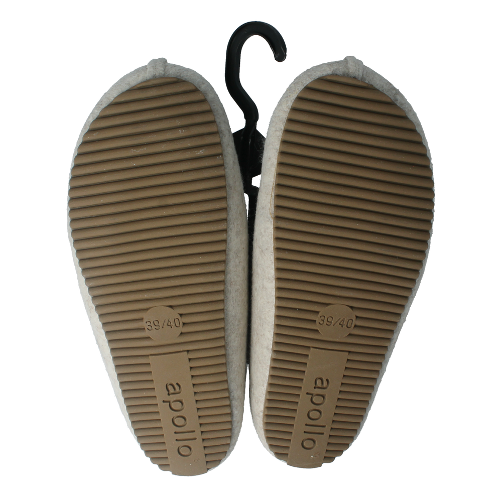 Apollo Zweedse slof beige 39/40 dames 1.00 Paar