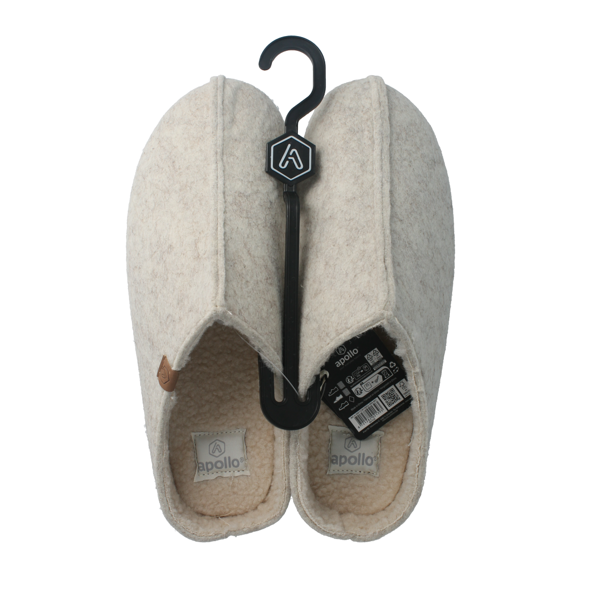 Apollo Zweedse slof beige 41/42 dames 1.00 Paar
