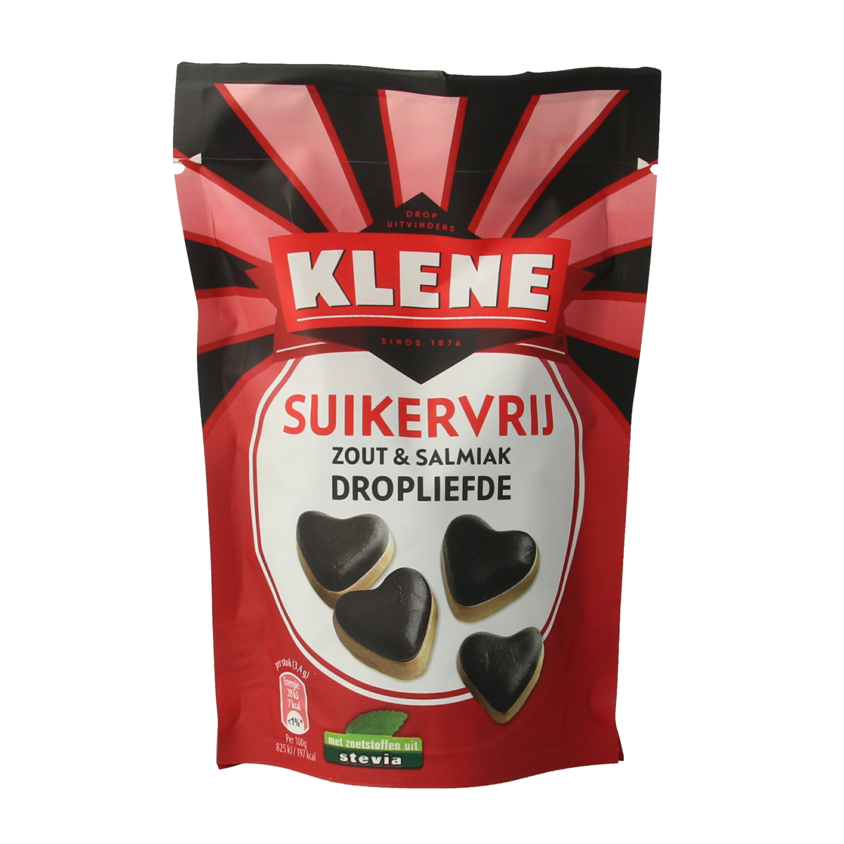 Klene Dropliefde suikervrij 90.00 Gram