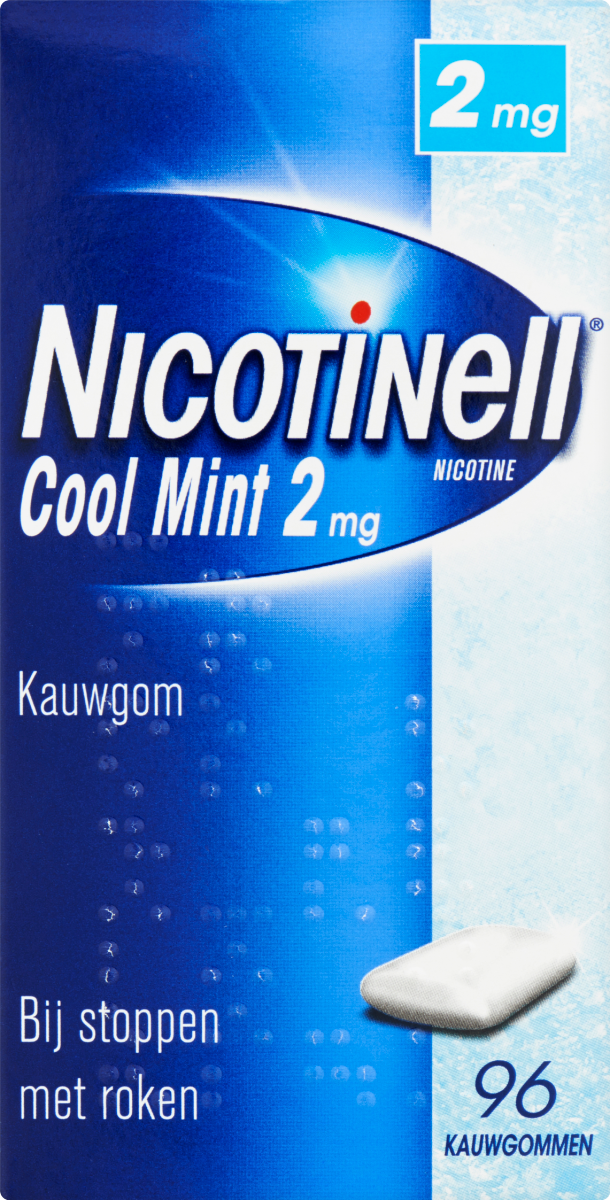 Nicotinell Kauwgom cool mint 2mg 96 Stuks