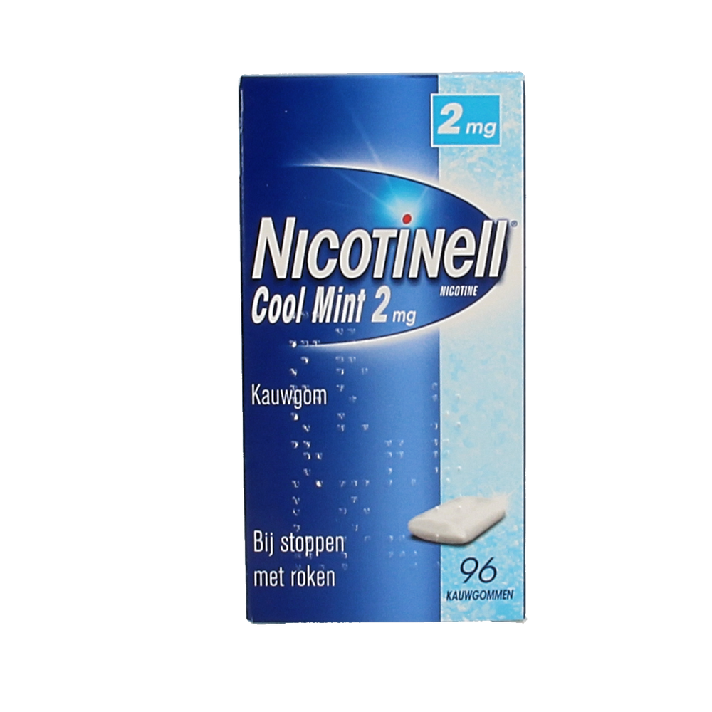 Nicotinell Kauwgom cool mint 2mg 96.00 Stuks