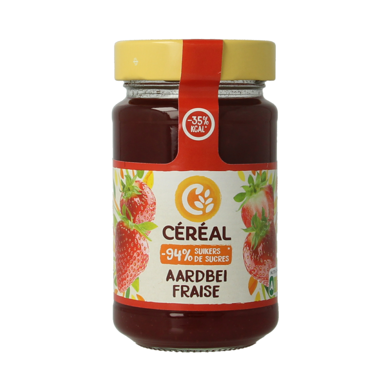 Cereal Fruitbeleg aardbei suikervrij 270 Gram