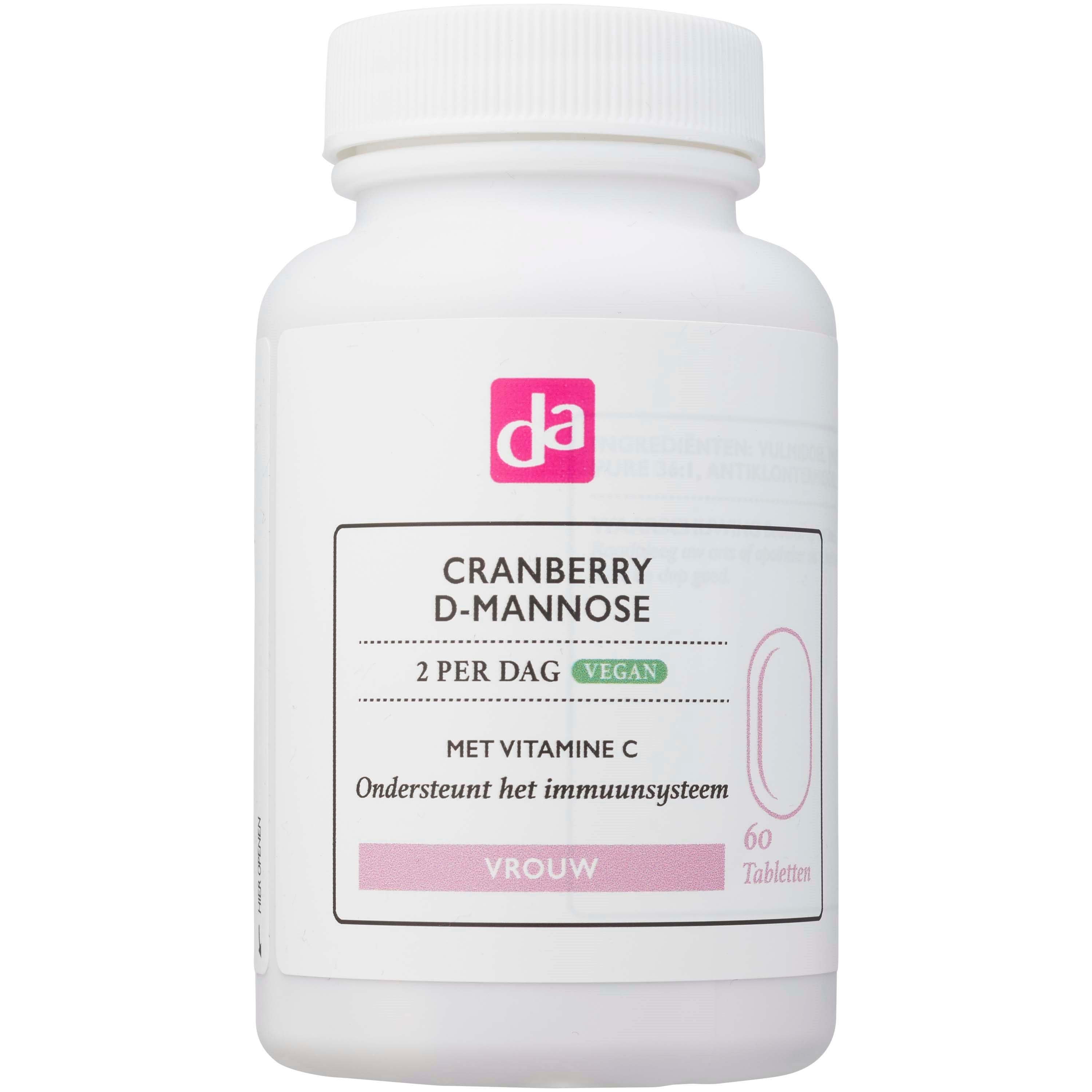 DA Cranberry en D-Mannose 60.00 Tabletten