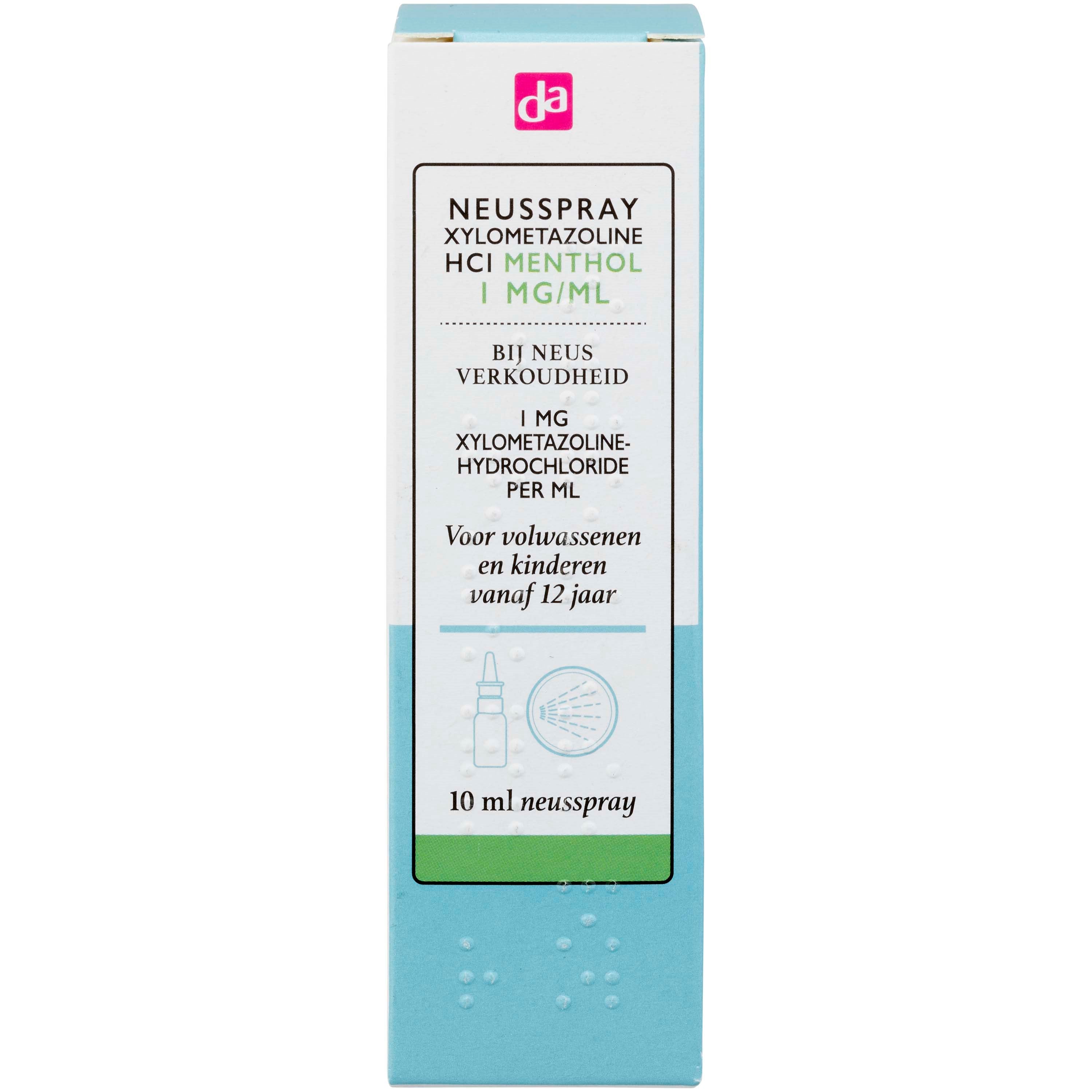 DA Neusspray menthol xylometazoline 10.00 Milliliter