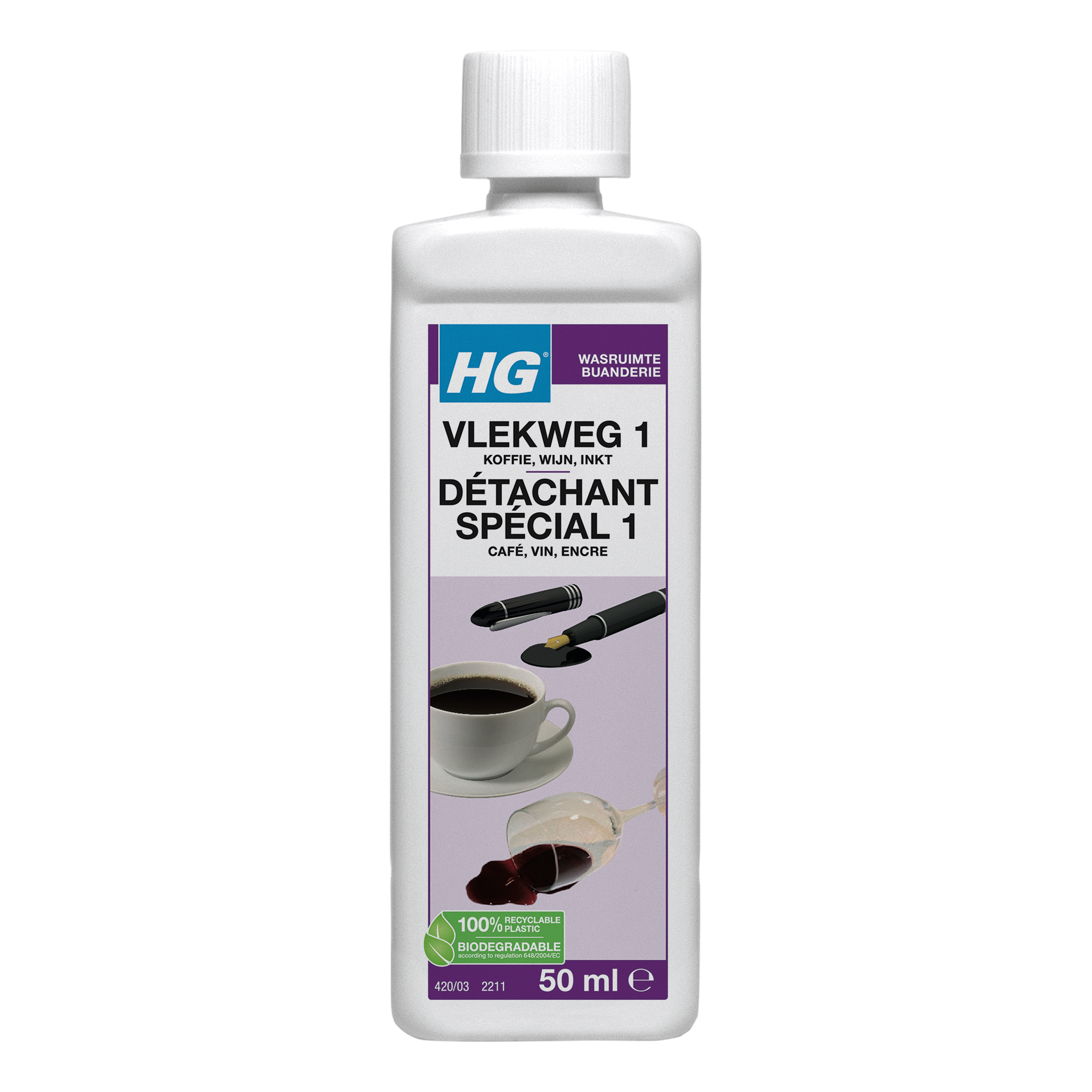 HG Vlekweg nr. 1 koffie/thee/etc 50 Milliliter
