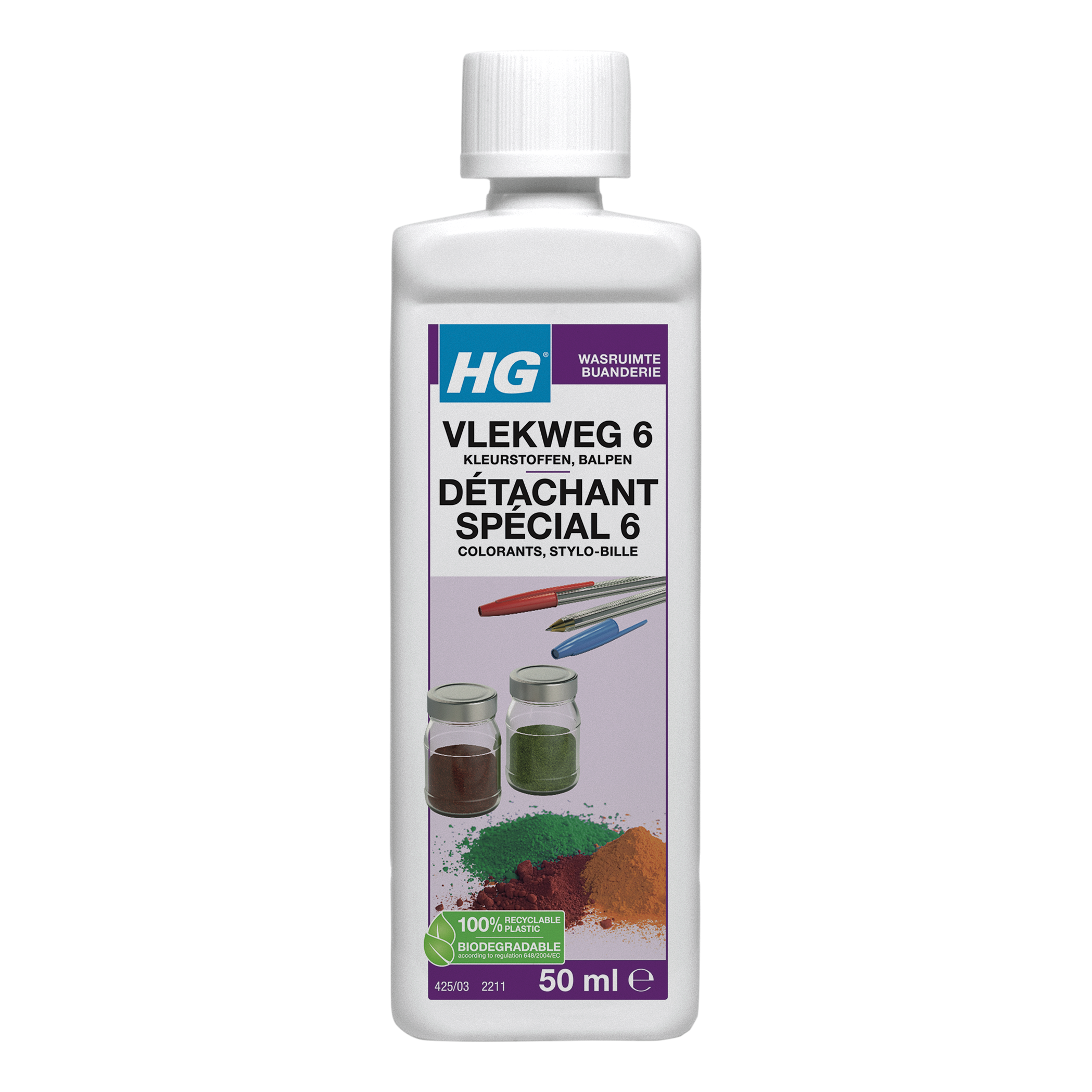 HG Vlekweg nr. 6 balpen/ kleurstofvlekken 50 Milliliter