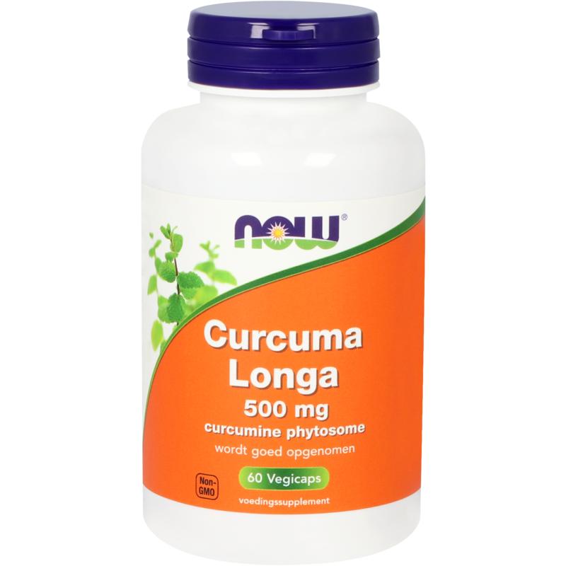 NOW Curcuma longa 500mg (curcumine phytosome) 60 Vegetarische capsules