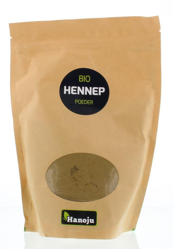 Hanoju Hennep poeder paper bag bio 500.00 Gram