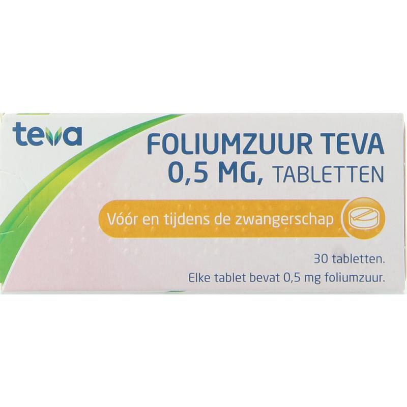 Teva Foliumzuur 0.5 30 Tabletten