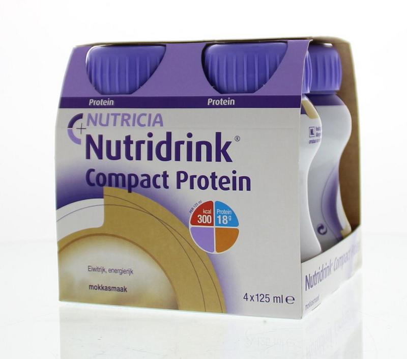 Nutridrink Compact protein mokka 125ml  4 Stuks