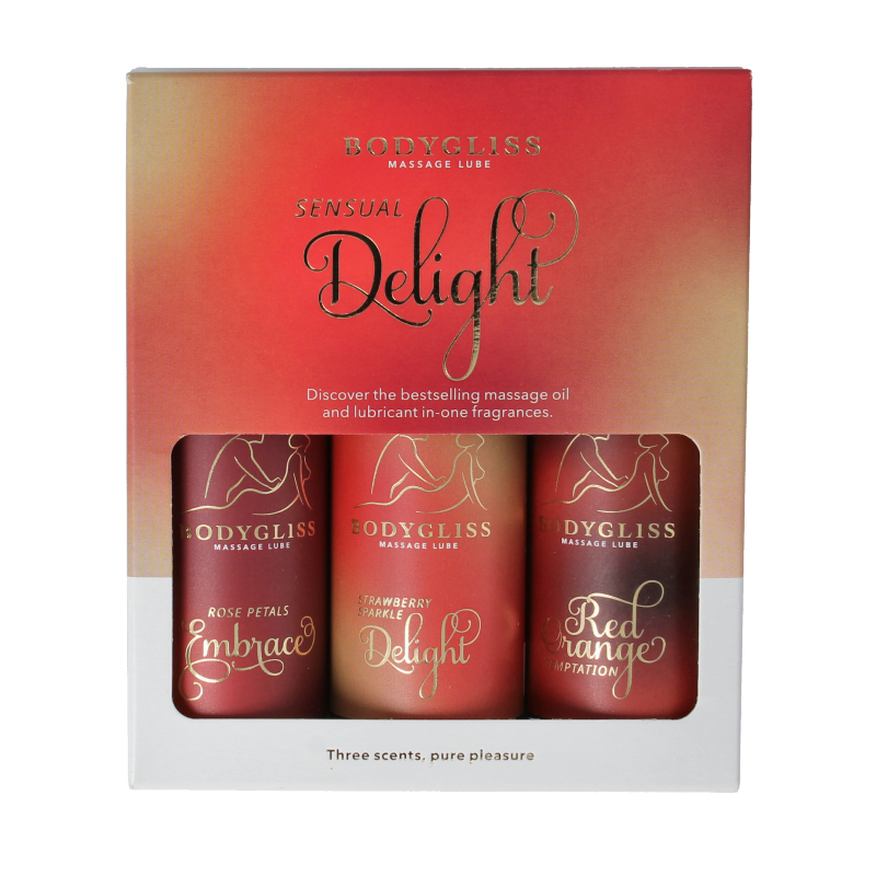 Bodygliss Sensual delight three-pack travel edition 150 Milliliter