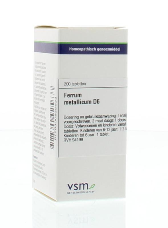 VSM Ferrum metallicum D6 200 Tabletten