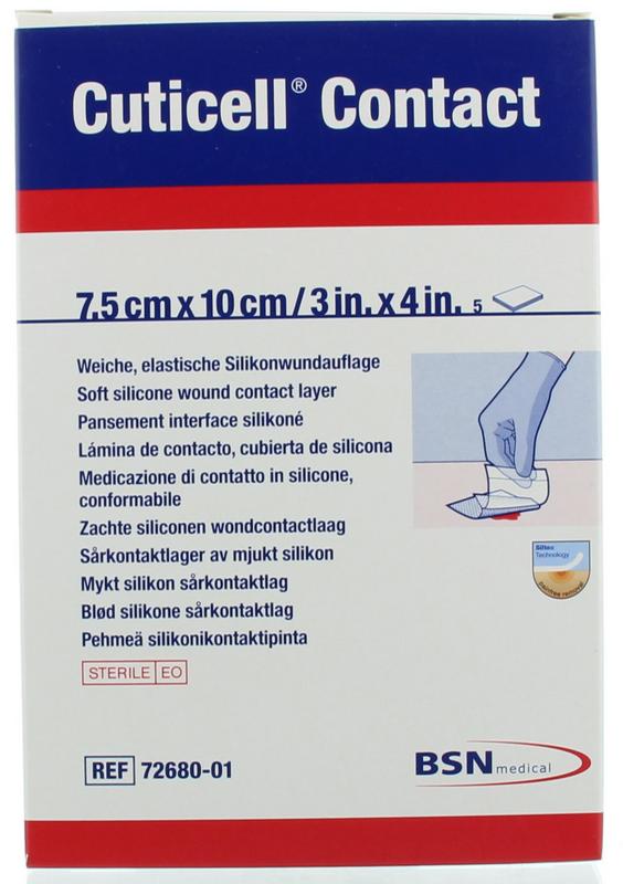 Cuticell Contact 7.5cm x 10cm 5.00 Stuks