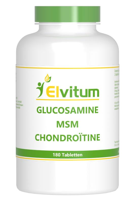 Elvitum  Glucosamine MSM chondroitine 180 Tabletten