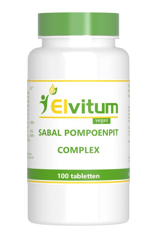 Elvitum  Sabal pompoenpit complex 100 Tabletten