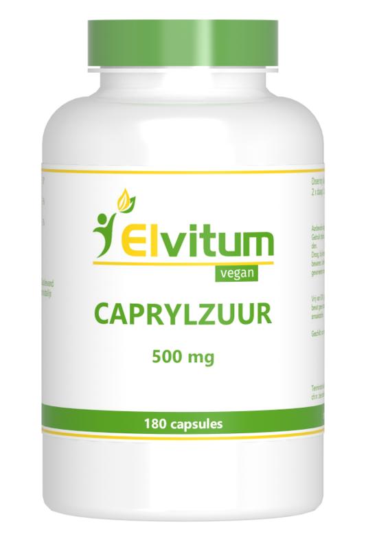 Elvitum  Caprylzuur 500mg 180.00 Vegetarische capsules