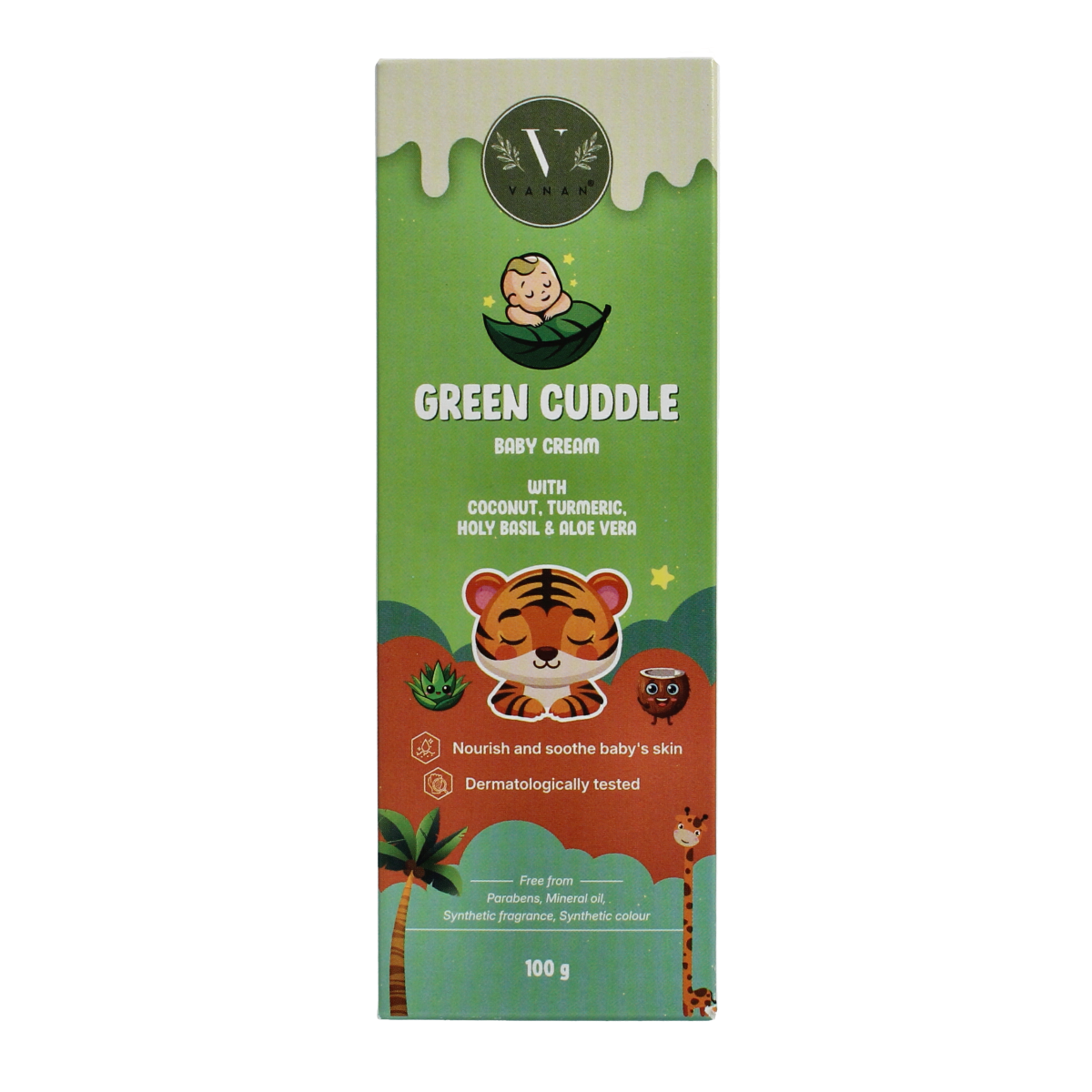 Vanan Green cuddle baby cream 100.00 Gram