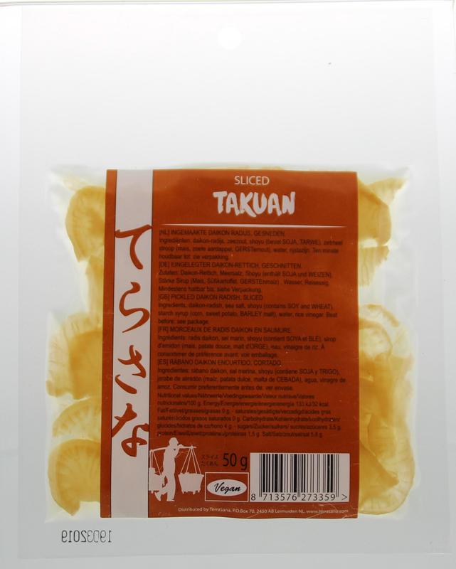 TS Import Slices Takuan daikonradijs pickled 50 Gram