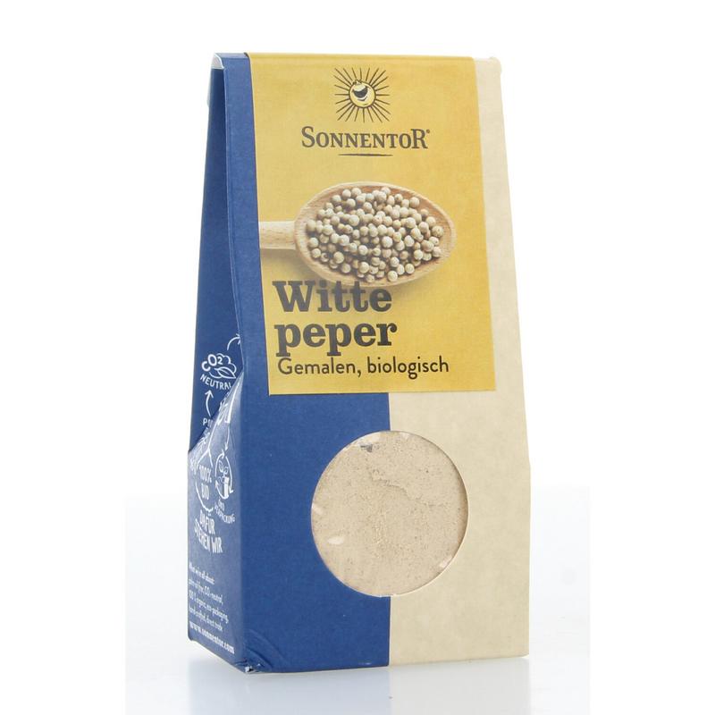 Sonnentor Witte peper gemalen bio 35 Gram