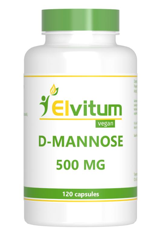 Elvitum  D-Mannose 500mg 120.00 Vegetarische capsules