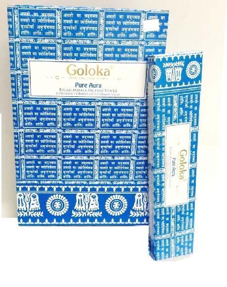 Goloka Wierookstokjes pure aura 15 Gram