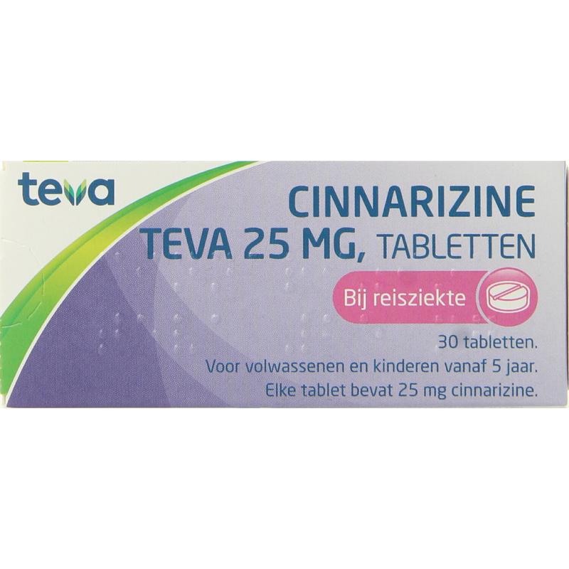 Teva Cinnarizine 25mg 30 Tabletten