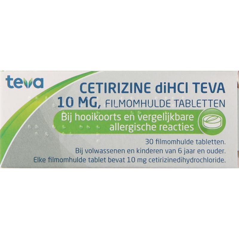Teva Cetirizine diHCl 10mg 30 Tabletten