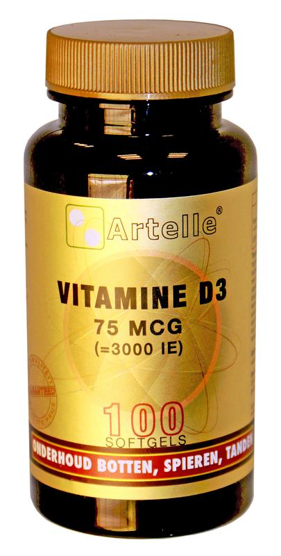 Artelle Vitamine D3 75mcg 100 Softgels