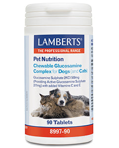 Lamberts Glucosamine kauwtabletten voor hond en kat 90 Tabletten