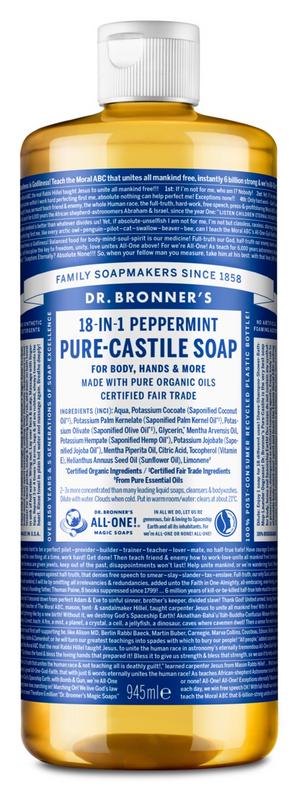 Dr Bronners Liquid soap pepermunt 945.00 Milliliter