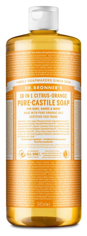 Dr Bronners Liquid soap citrus/orange 945.00 Milliliter