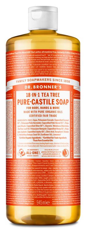 Dr Bronners Liquid soap tea tree 945.00 Milliliter