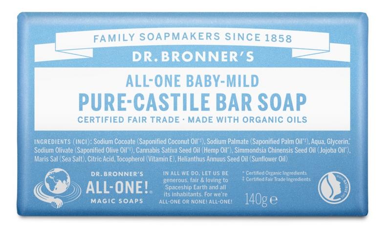 Dr Bronners Barsoap baby mild 140 Gram
