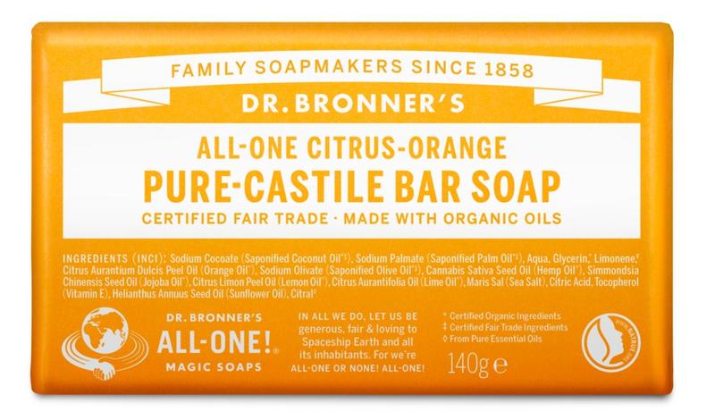 Dr Bronners Barsoap citrus & orange 140.00 Gram