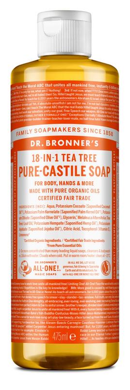 Dr Bronners Liquid soap tea tree 475 Milliliter