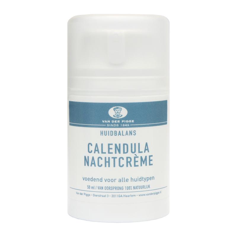 van der Pigge Huidbalans nachtcreme calendula 50 Milliliter