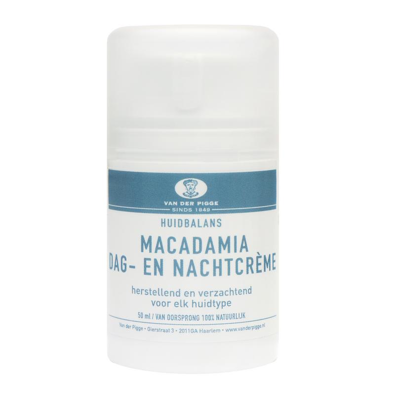 van der Pigge Huidbalans dag en nachtcreme macadamia 50.00 Milliliter