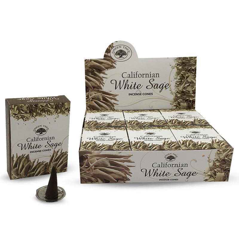 Green Tree Kegelwierook California white sage 10.00 Stuks