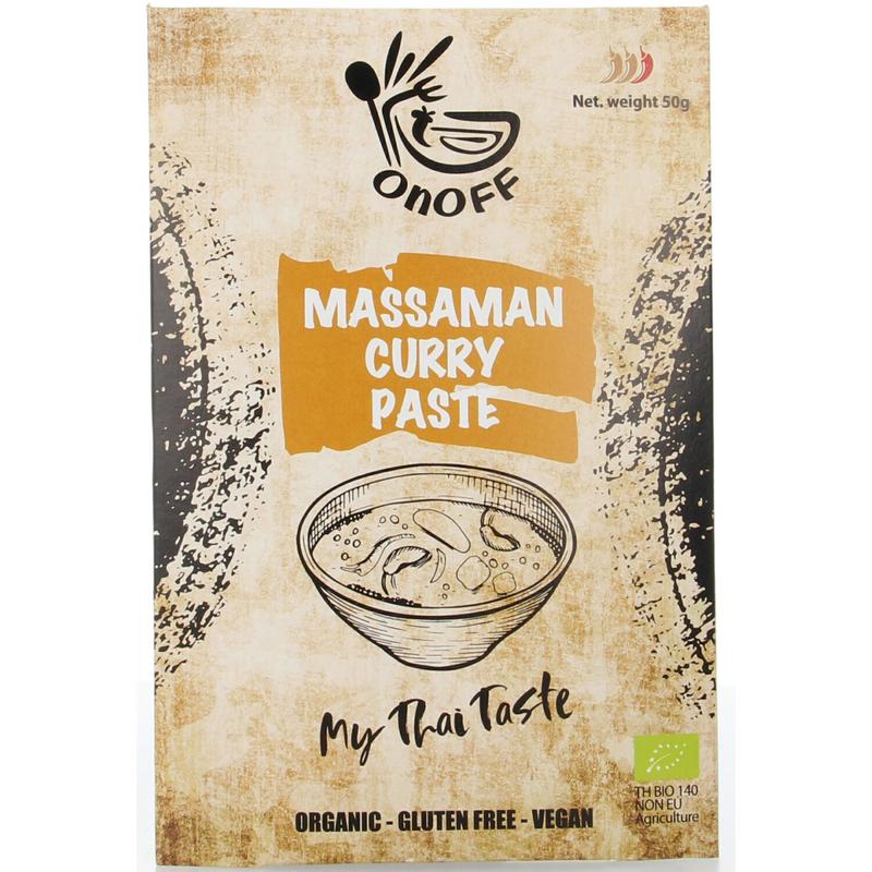 Onoff Thaise massaman currypasta bio 50.00 Gram
