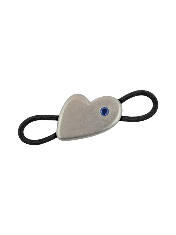 Lichtwesen Halsbandsieraad honden hart zilver met edelsteen 1 Stuks
