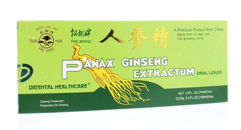 Panax Ginseng Ginseng extract 10 x 10ml 100 Milliliter