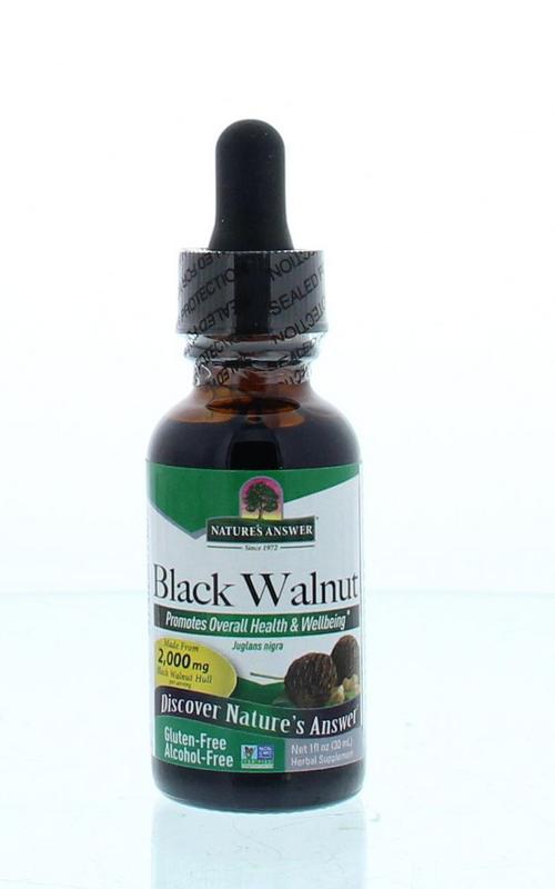 Natures Answer Zwarte walnoot extract alcoholvrij 30 Milliliter