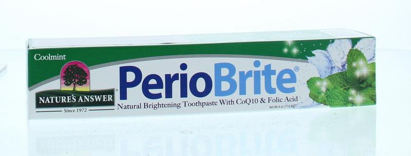 Natures Answer PerioBrite natuurlijke tandpasta 22 kruiden en Q10 113.40 Gram